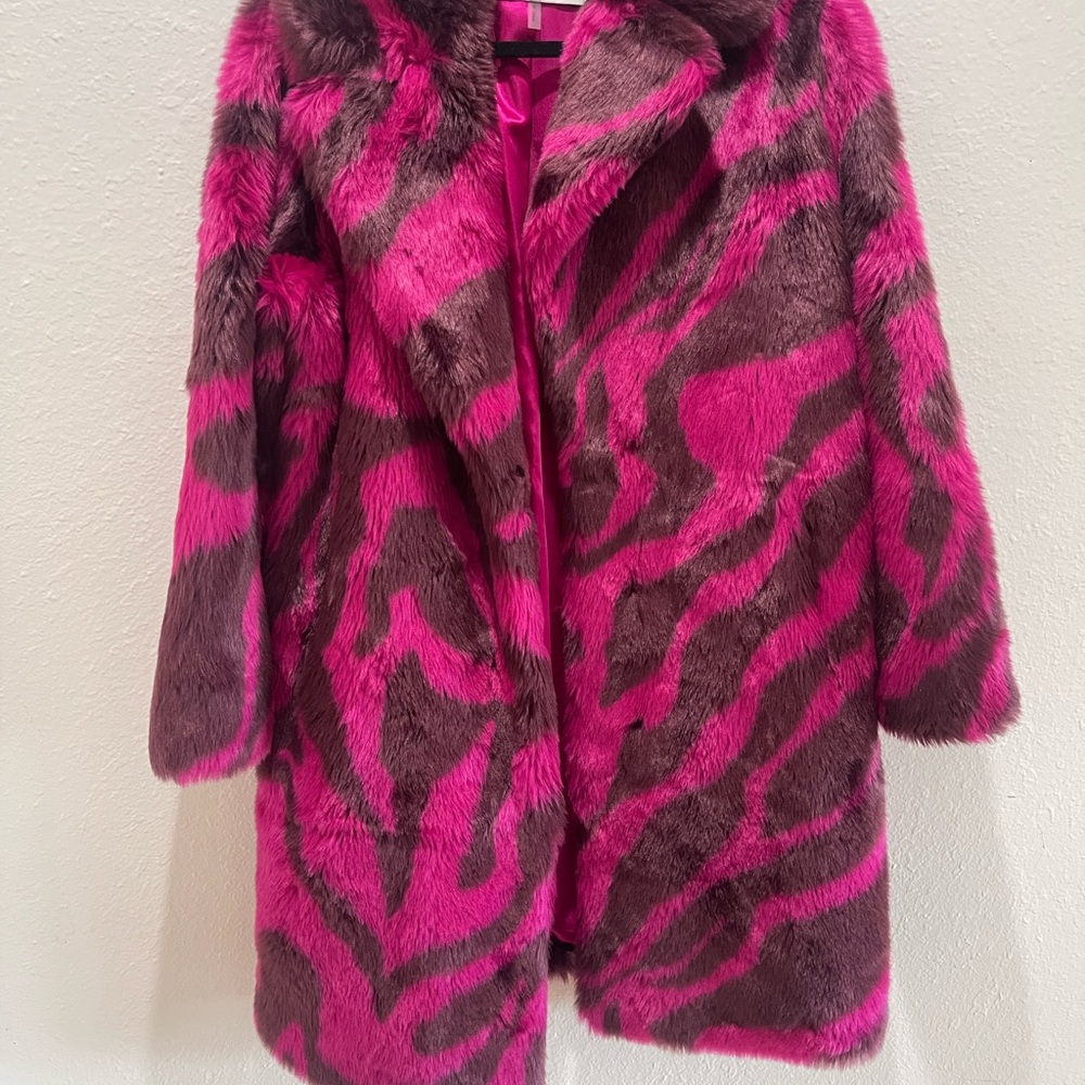 Trina Turk Vibrant Pink Zebra Jacket